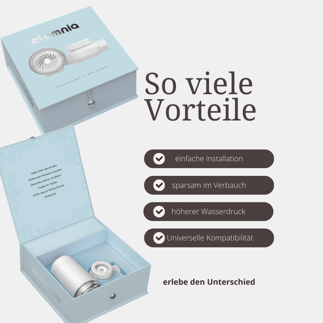 EloPure - Beauty Wasserfilter für die Hautpflege
