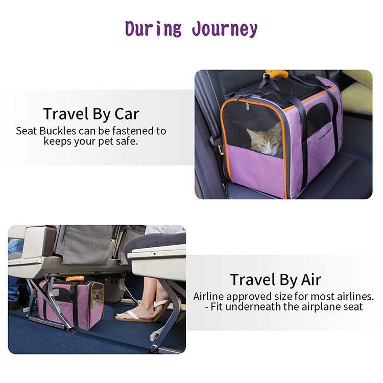 Luxury Pet Carrier – Airline Approved & Ideal for Traveling with Dogs or Cats