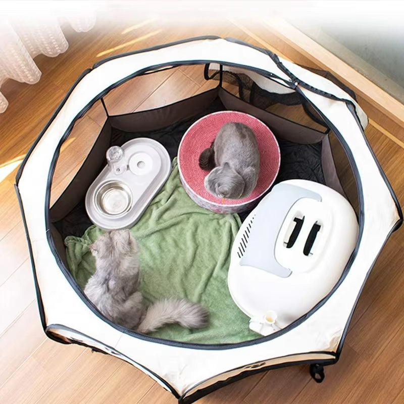 Removable and washable breathable fabric dog pet tent – pet dog playpen fence – pet carrier crates