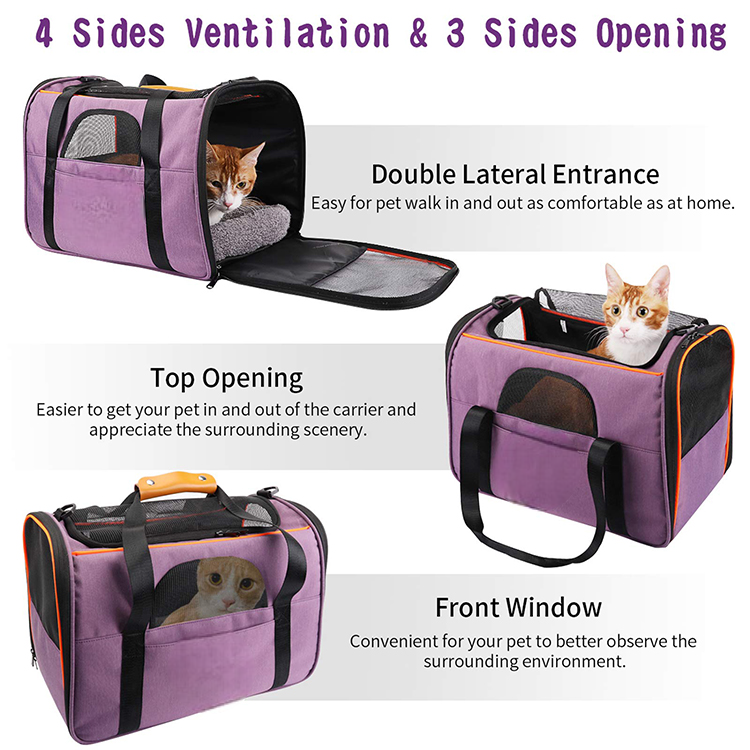 Luxury Pet Carrier – Airline Approved & Ideal for Traveling with Dogs or Cats