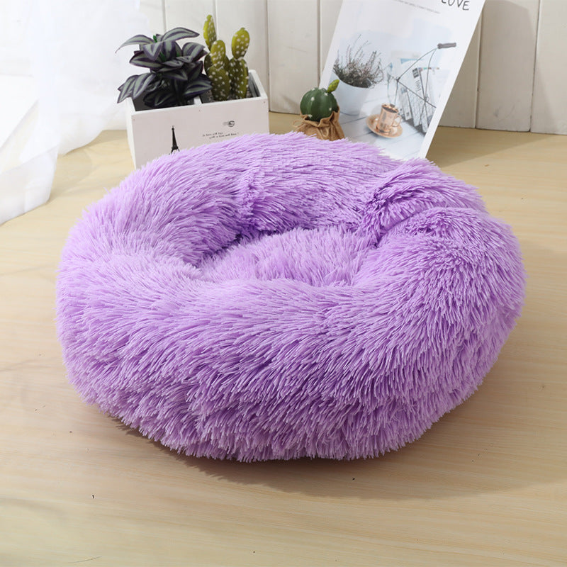 Cozy Round Bed for Dogs & Cats – Removable, Washable & Ultra-Soft