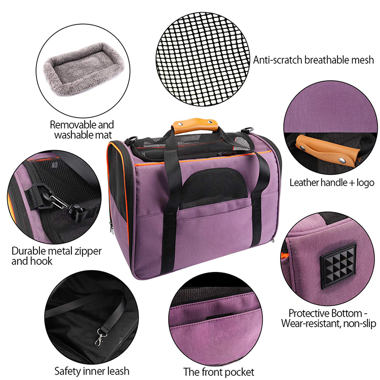Luxury Pet Carrier – Airline Approved & Ideal for Traveling with Dogs or Cats