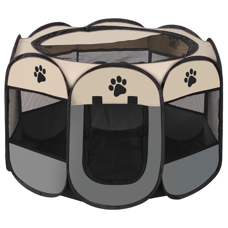 Removable and washable breathable fabric dog pet tent – pet dog playpen fence – pet carrier crates